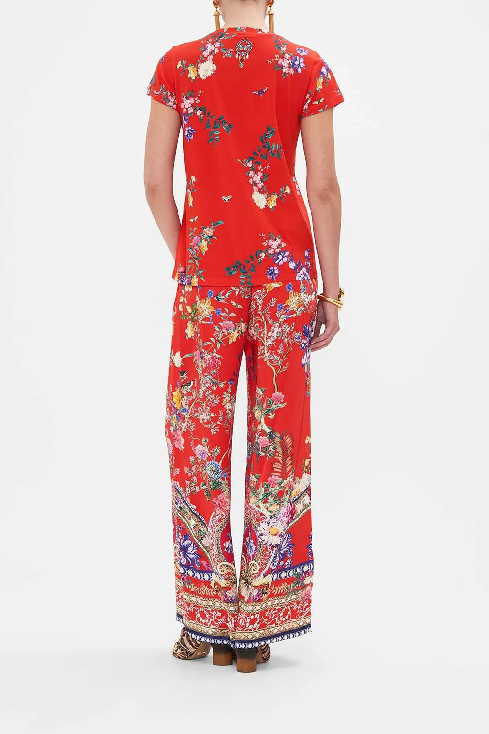 SLIM FIT ROUND NECK T-SHIRT - PRINTED THE SUMMER PALACE sold by Camilla product image thumbnail 2