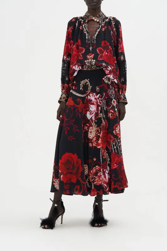 RAGLAN BUTTON UP SHIRT SISTERHOOD OF THE ROSE sold by Camilla