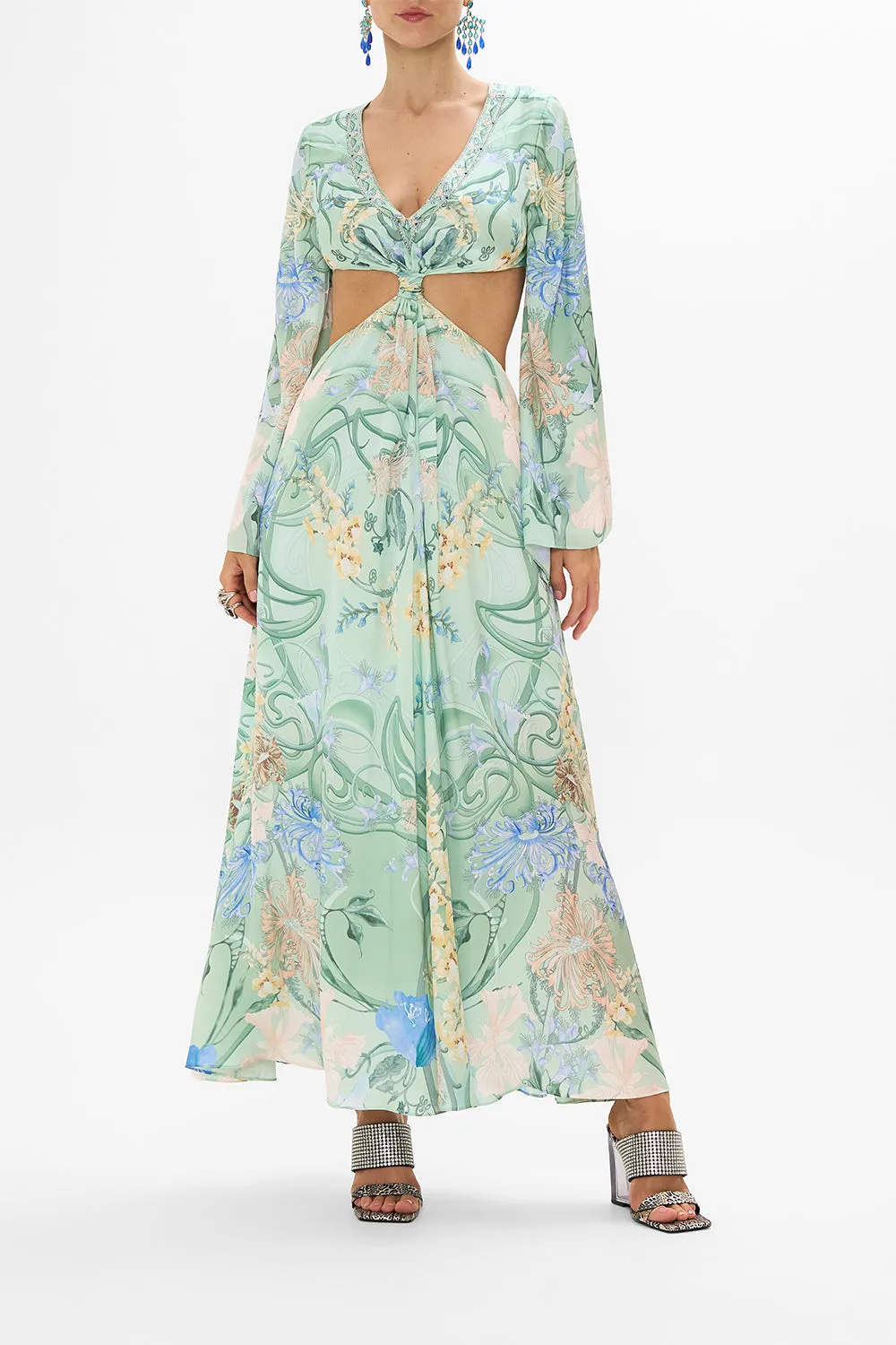 CUT OUT DRESS WITH KNOT FRONT DREAMING IN DUTCH sold by Camilla