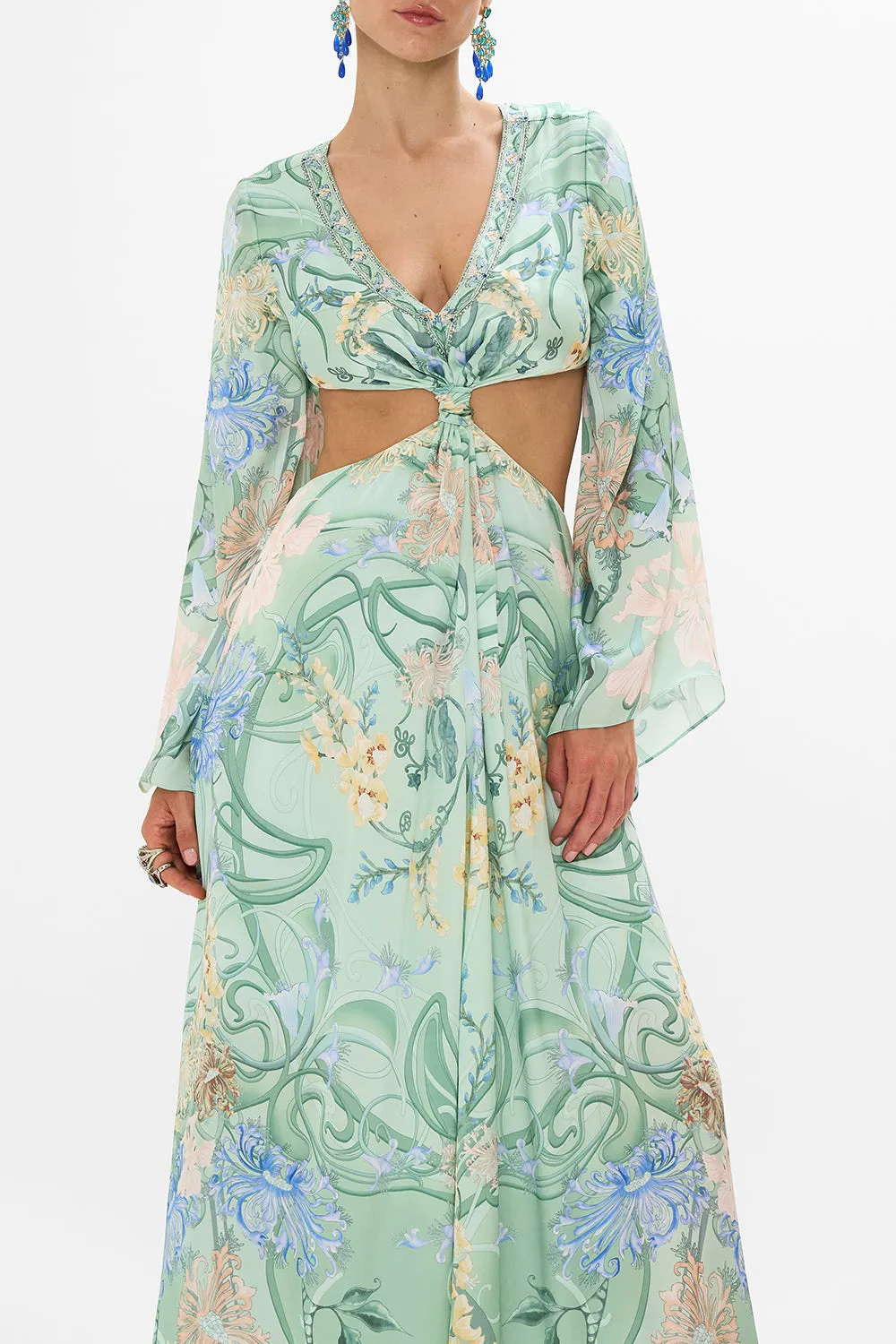 CUT OUT DRESS WITH KNOT FRONT DREAMING IN DUTCH sold by Camilla product image thumbnail 5