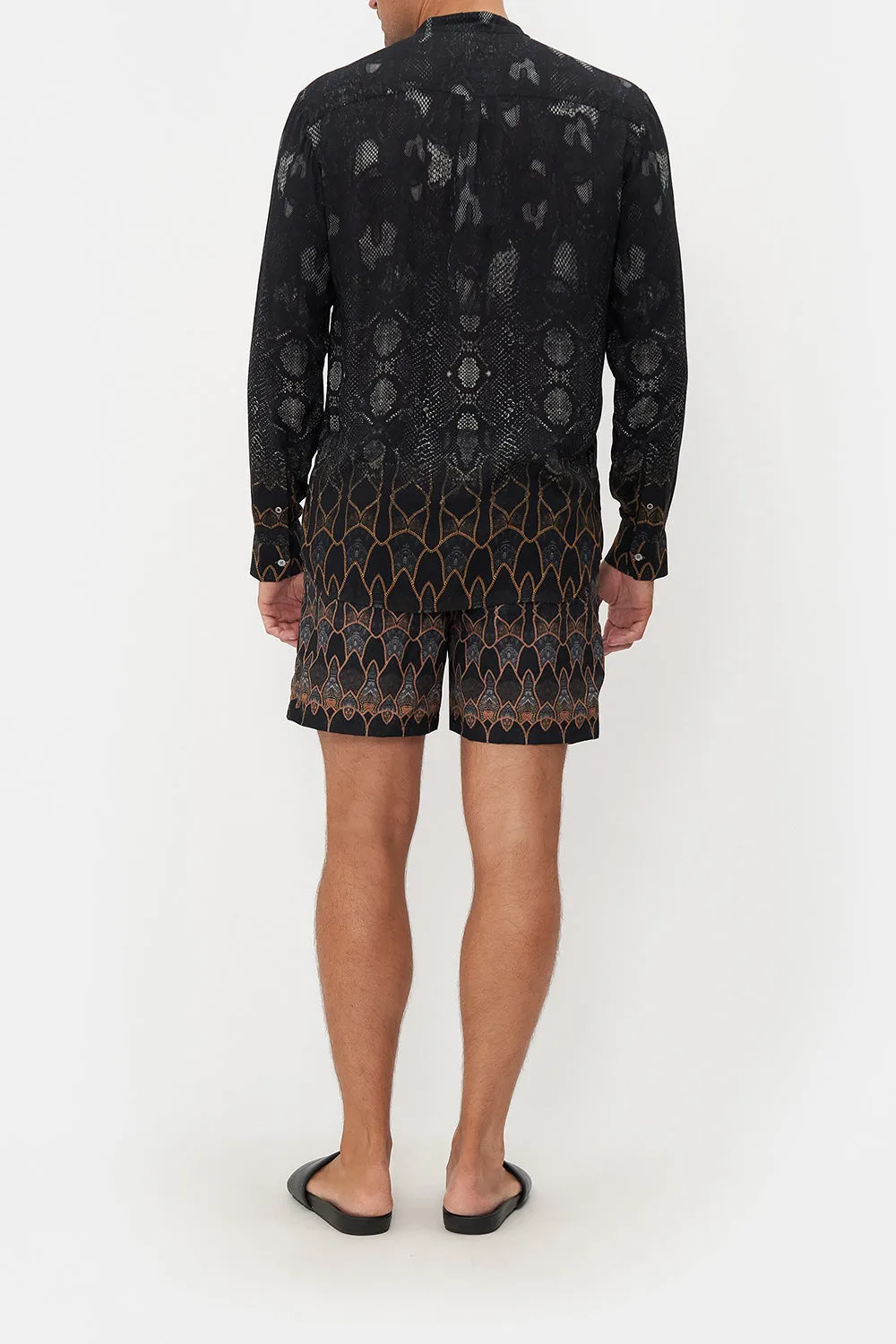 LONG SLEEVE MANDARIN COLLAR SHIRT WILD HORSES sold by Camilla product image thumbnail 2