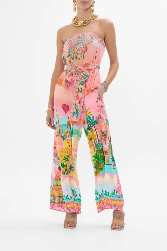 TIE WAIST STRAPLESS JUMPSUIT SISTER SUNSET sold by Camilla