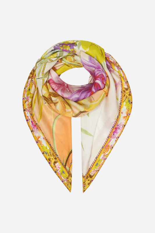 LARGE SQUARE SCARF HOW DOES YOUR GARDEN GROW sold by Camilla