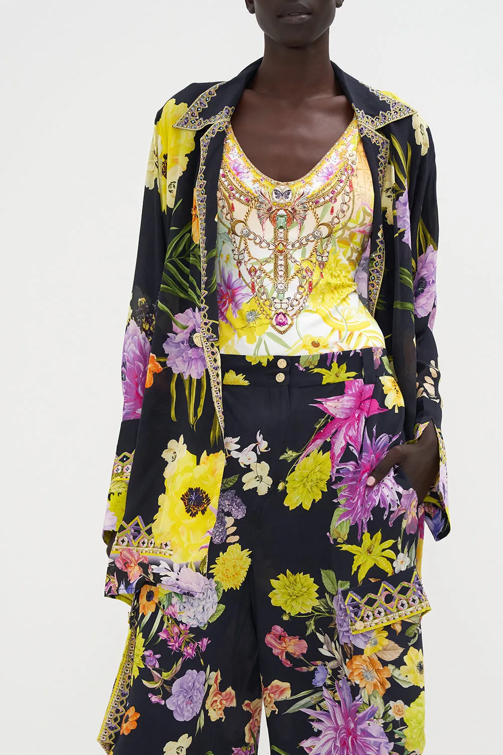 SPLIT CUFF SOFT JACKET PEACE BE WITH YOU sold by Camilla product image thumbnail 5