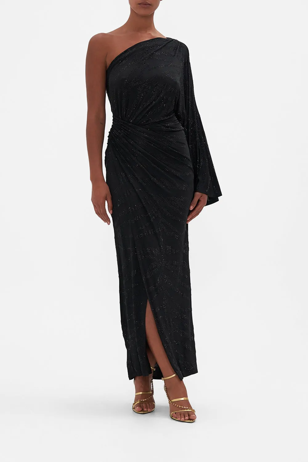 ONE SHOULDER JERSEY DRESS TAME MY TIGER sold by Camilla