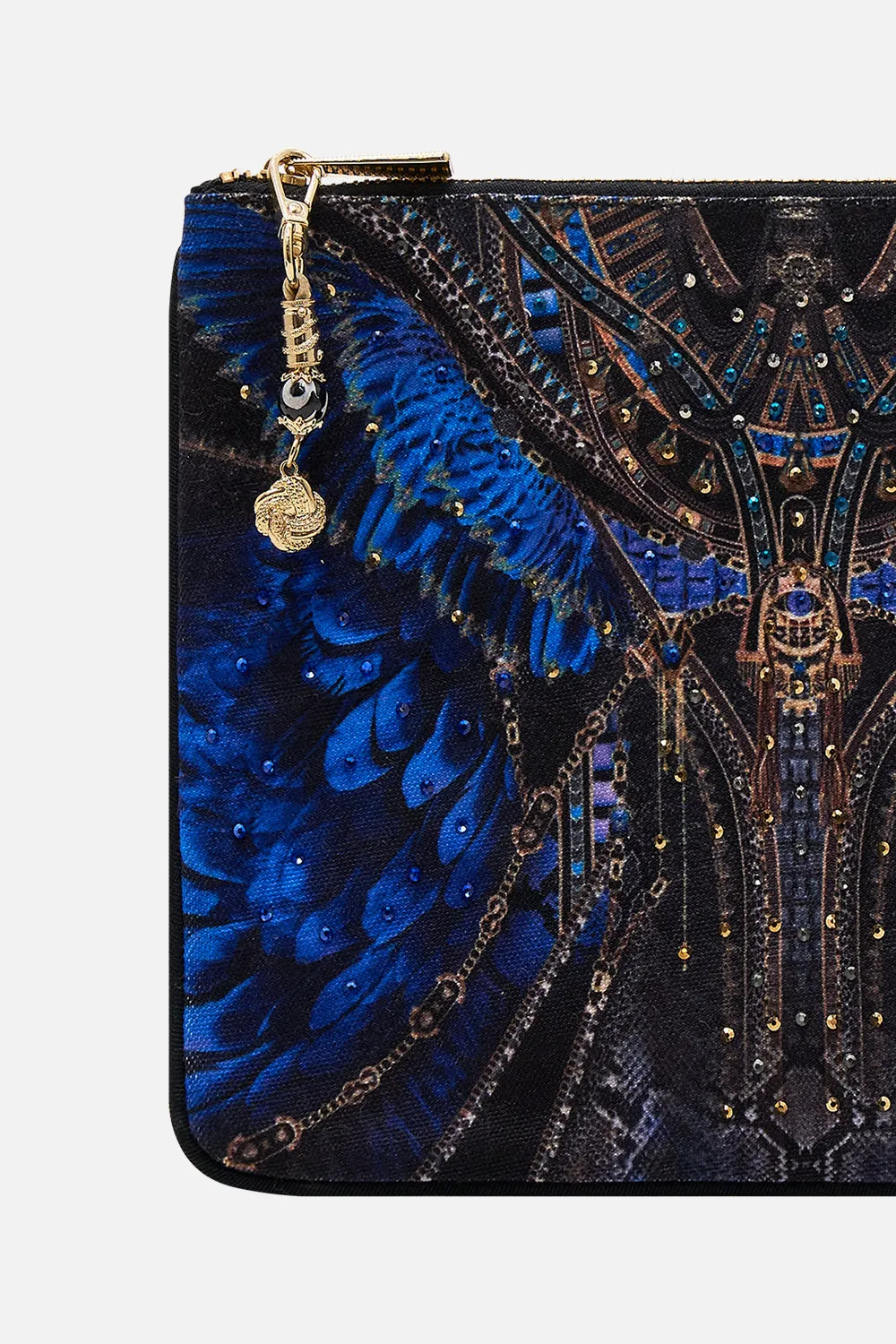 SMALL CANVAS CLUTCH OTHER SIDE OF THE OASIS sold by Camilla product image thumbnail 2