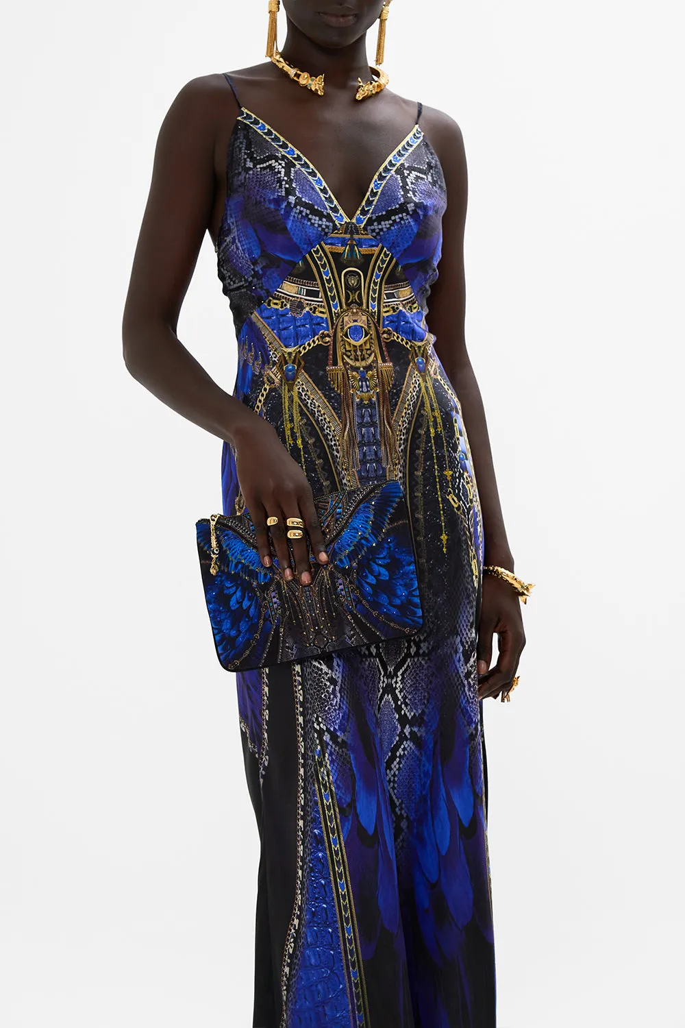 SMALL CANVAS CLUTCH OTHER SIDE OF THE OASIS sold by Camilla product image thumbnail 5