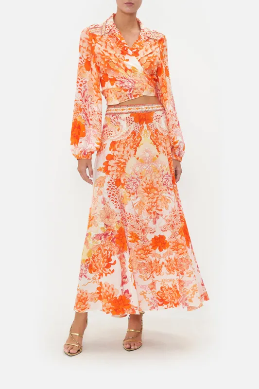 CROPPED WRAP SHIRT DRAGON MOTHER sold by Camilla