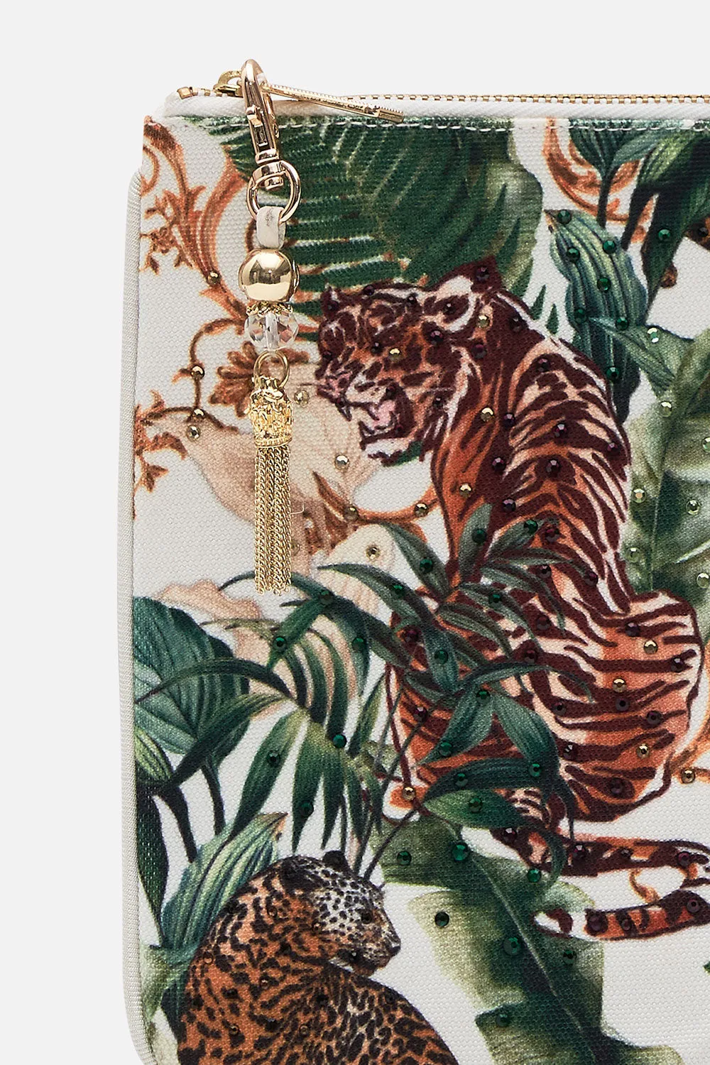SMALL CANVAS CLUTCH TIGER TRAP sold by Camilla product image thumbnail 2