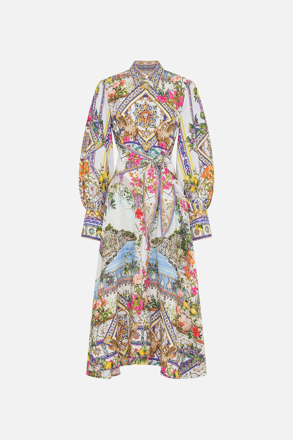 WAIST TIE SHIRT DRESS AMALFI AMORE sold by Camilla product image thumbnail 3