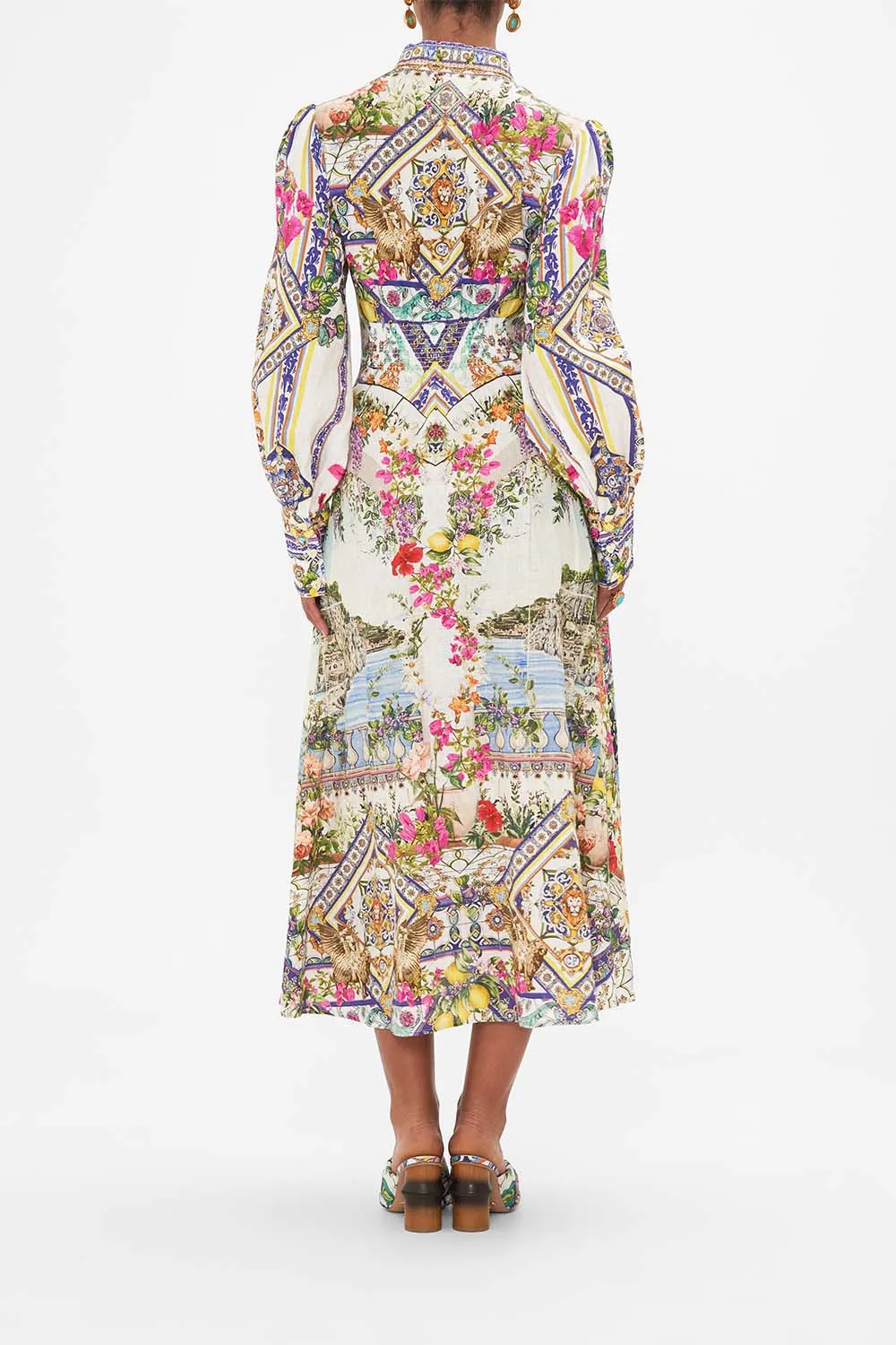 WAIST TIE SHIRT DRESS AMALFI AMORE sold by Camilla product image thumbnail 2