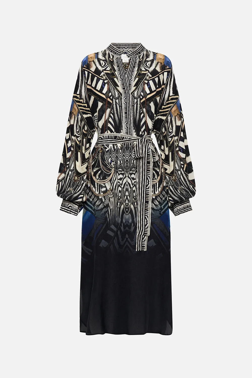 BLOUSON SLEEVE PLACKET DRESS KNIGHT OF THE WILD sold by Camilla product image thumbnail 3