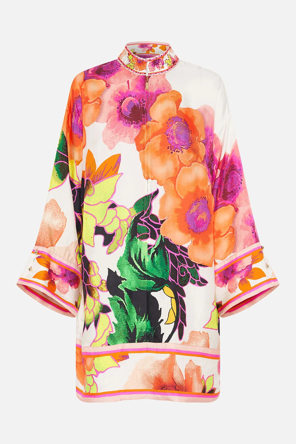 ZIP FRONT SHIRT DRESS PRETTY AS A POPPY sold by Camilla product image thumbnail 3