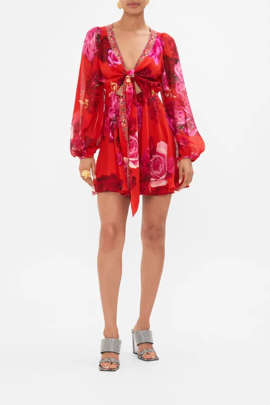 SHORT WRAP TIE DRESS ITALIAN ROSA sold by Camilla
