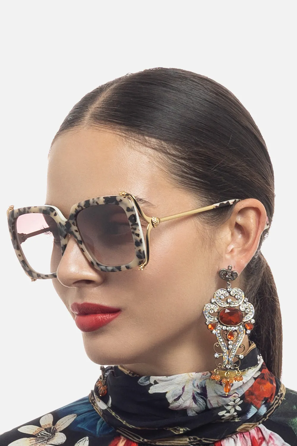 THE AFTERPARTY SUNGLASSES NATURAL TORT / IVORY sold by Camilla product image thumbnail 5