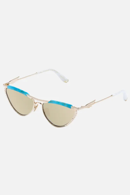 PYRAMID PARAMOUR SUNGLASSES TURQUOISE MARBLE sold by Camilla