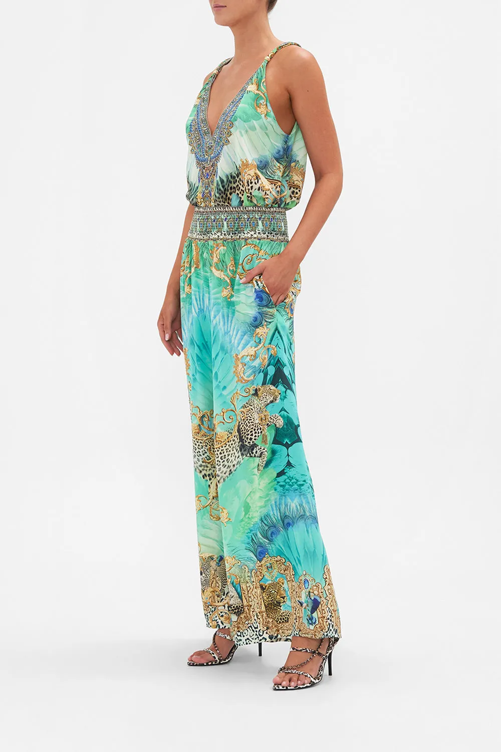 SHIRRED WAIST PANT LAY OF THE LAND sold by Camilla product image thumbnail 4