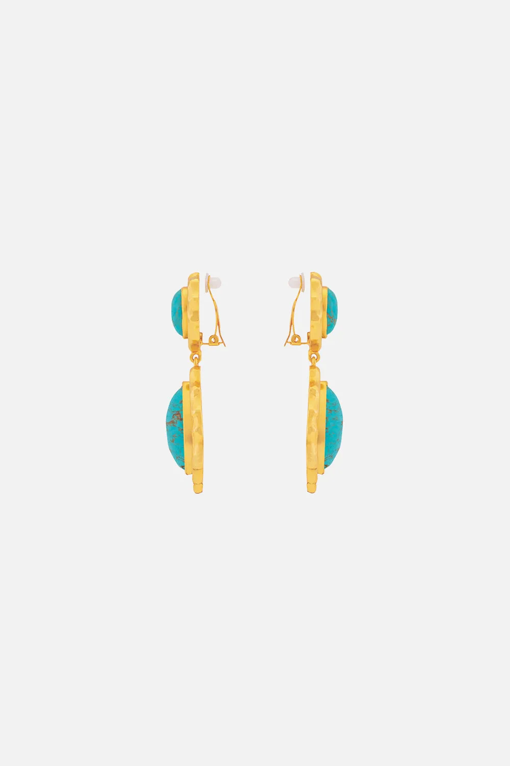 PAULINA GOLDEN TURQUOISE EARRINGS MULTI sold by Camilla product image thumbnail 3
