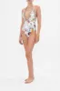 RING DETAIL PLUNGE V ONE PIECE PLUMES AND PARTERRES sold by Camilla