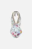 RING DETAIL PLUNGE V ONE PIECE PLUMES AND PARTERRES sold by Camilla