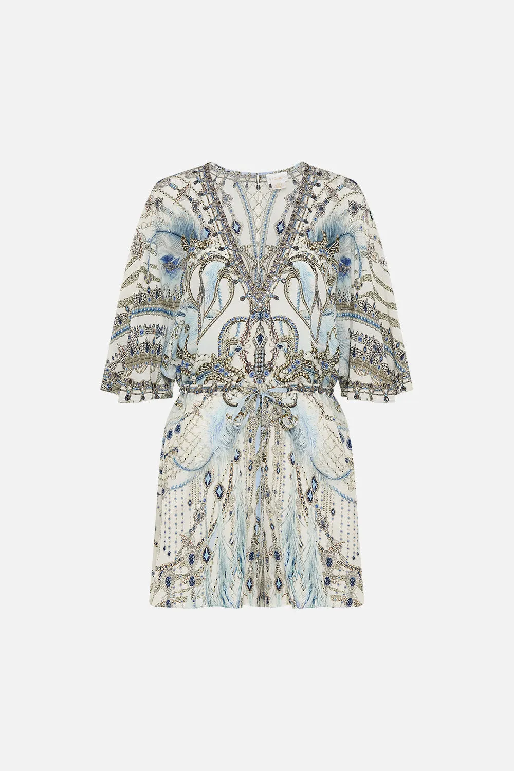 FLUTTER SLEEVE GATHERED WAIST PLAYSUIT MOON AND BACK sold by Camilla product image thumbnail 3