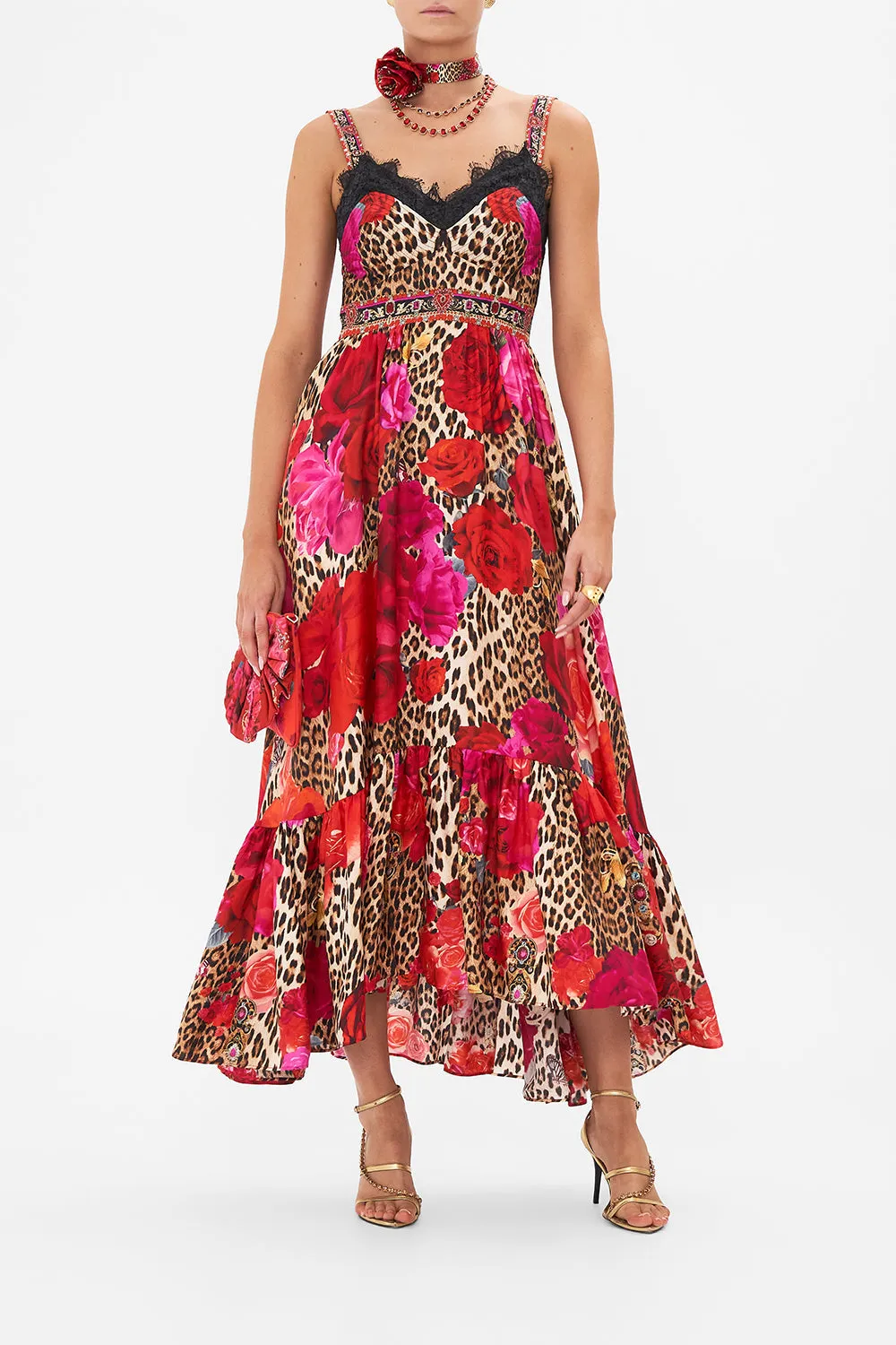 DRESS WITH FITTED BODICE HEART LIKE A WILDFLOWER sold by Camilla