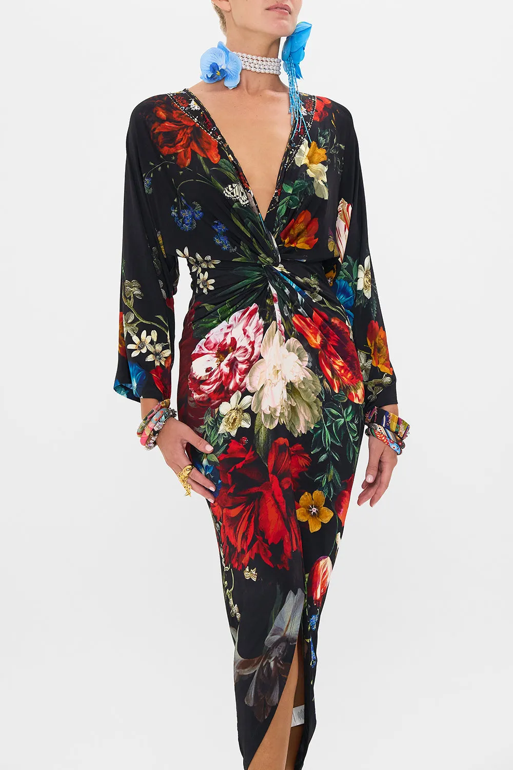 LONG SPLIT FRONT TWIST DRESS A STILL LIFE sold by Camilla product image thumbnail 5