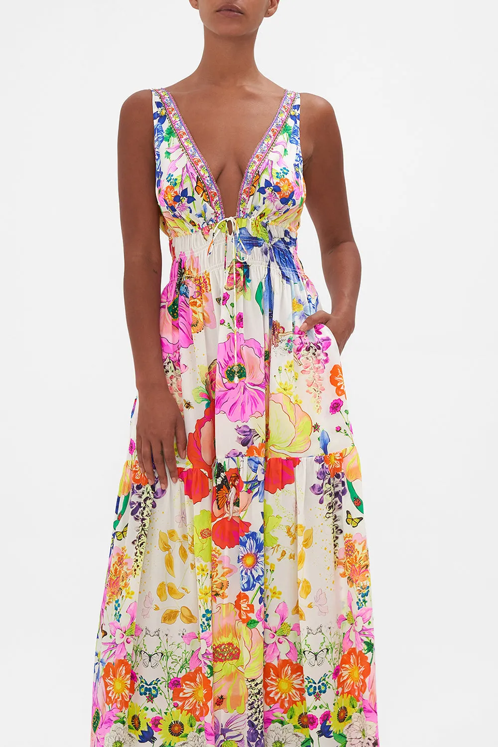 SHIRRED WAIST DETAIL LONG DRESS FAIRY GANG sold by Camilla product image thumbnail 5