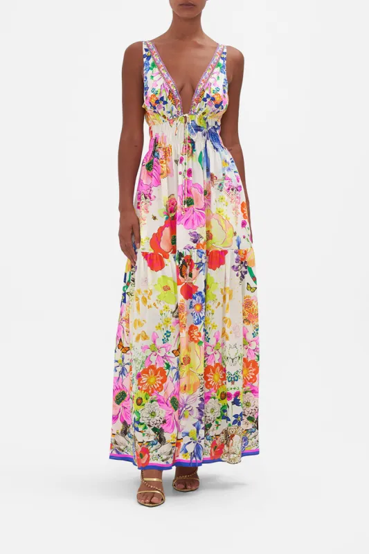 SHIRRED WAIST DETAIL LONG DRESS FAIRY GANG sold by Camilla