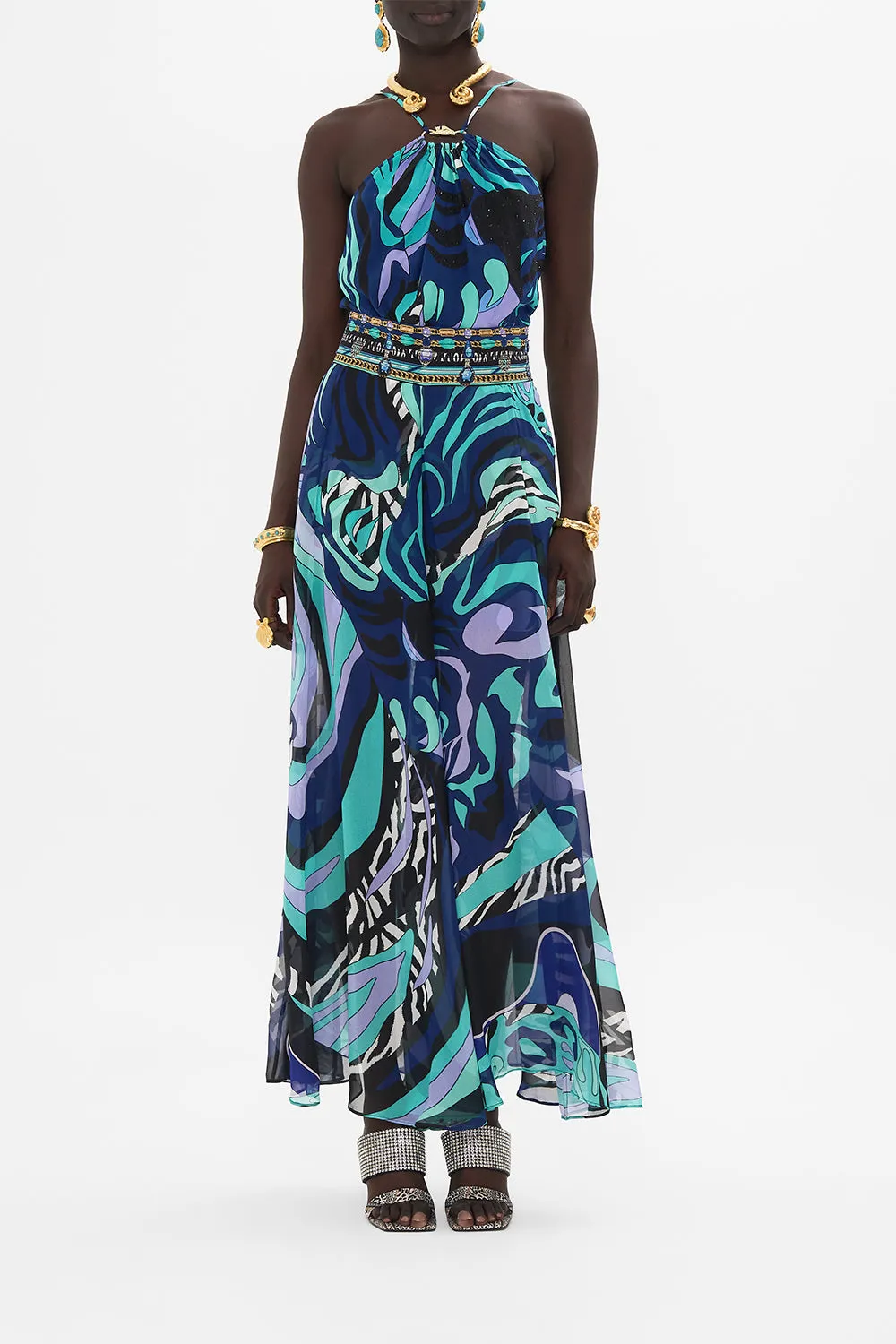 SHEER WIDE LEG PANT VIVIDLY VENICE sold by Camilla