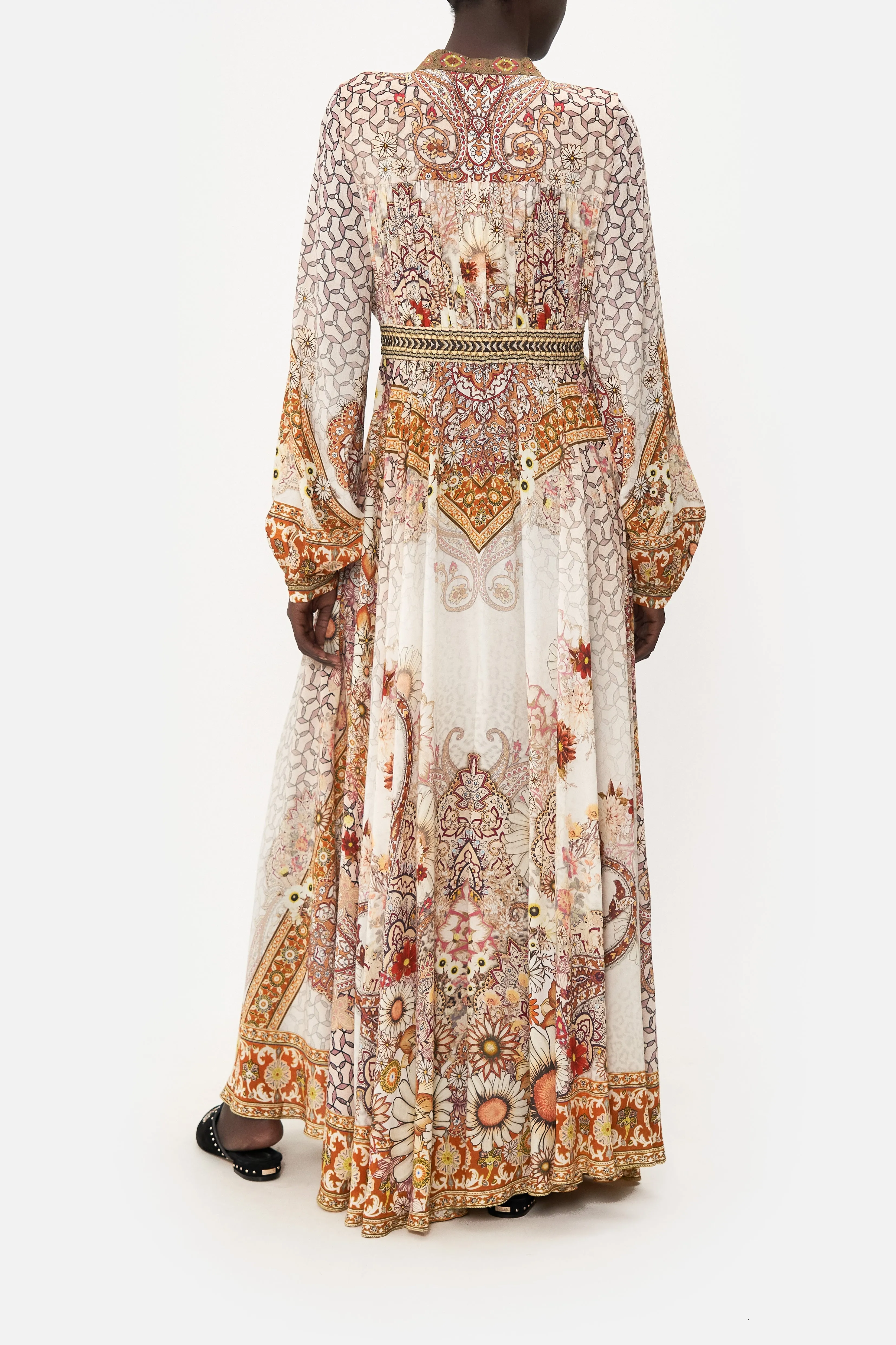 PEASANT DRESS WITH TIE FRONT HEART OF A HIPPIE sold by Camilla product image thumbnail 2