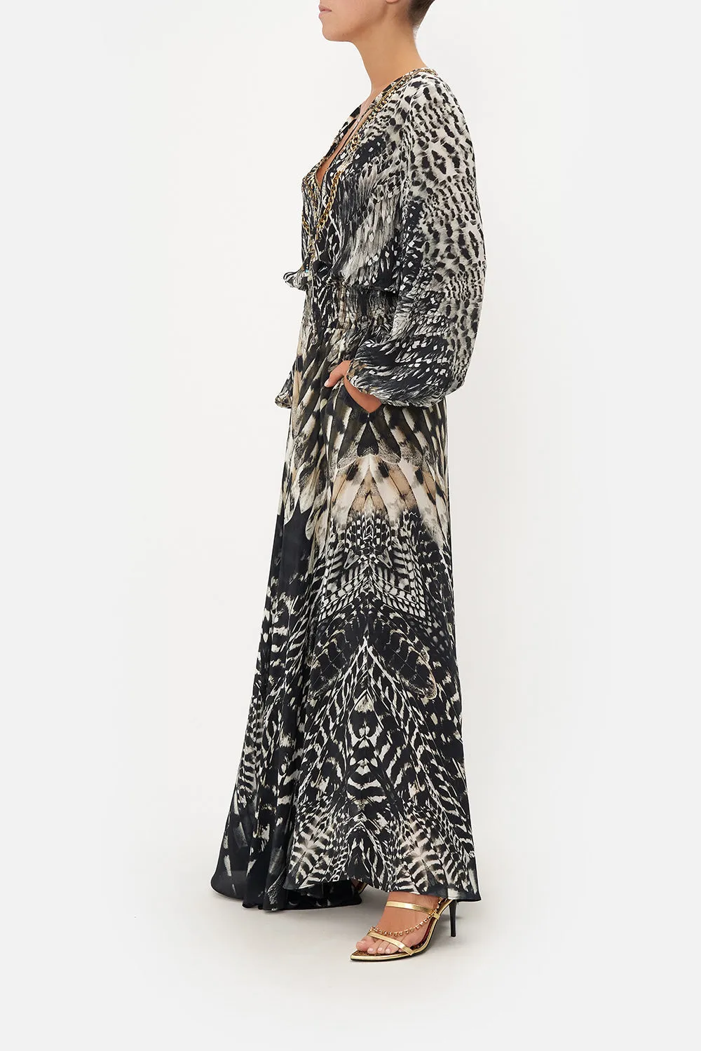 SHIRRED RELAXED FIT DRESS NIGHT OWL sold by Camilla product image thumbnail 4