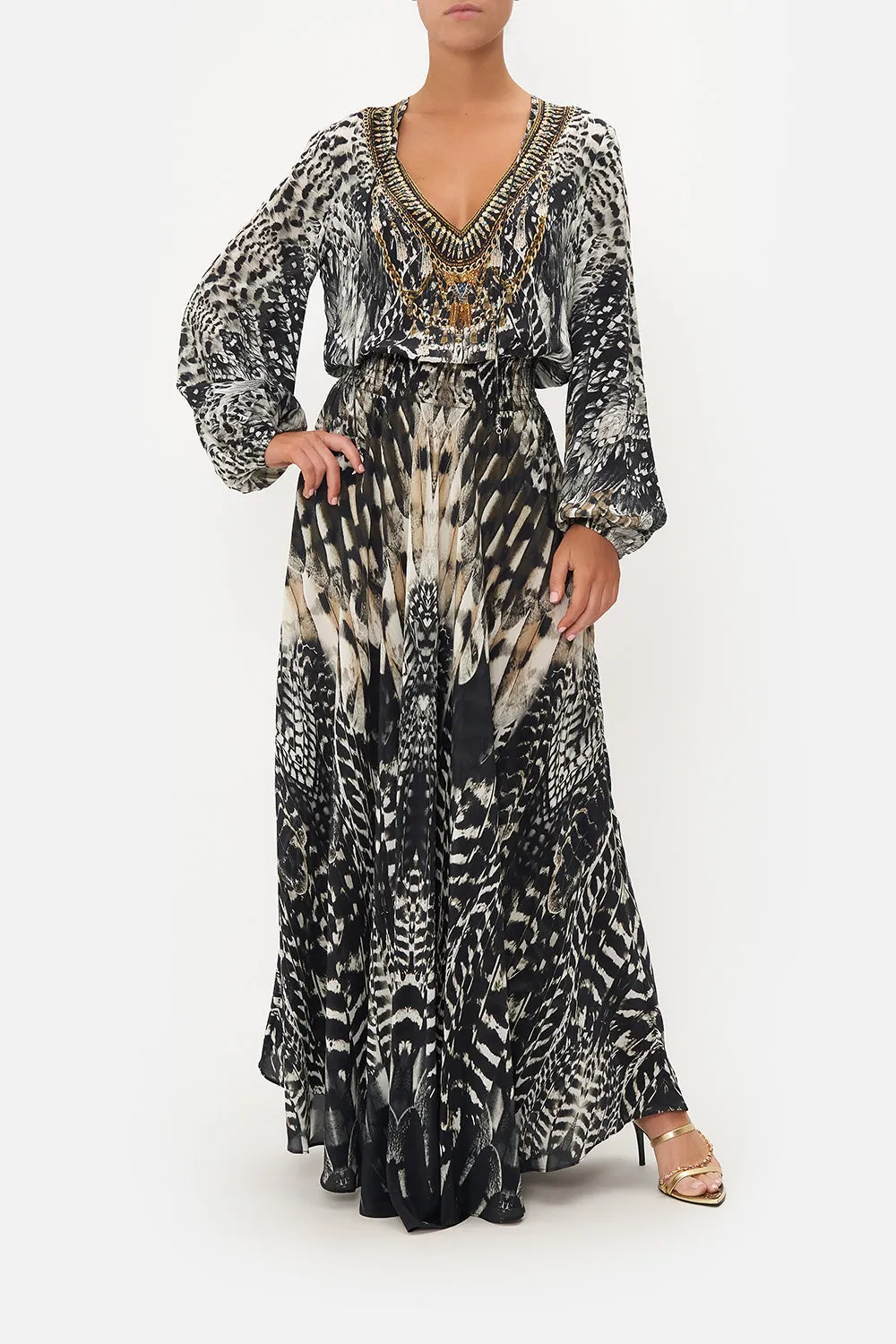 SHIRRED RELAXED FIT DRESS NIGHT OWL sold by Camilla