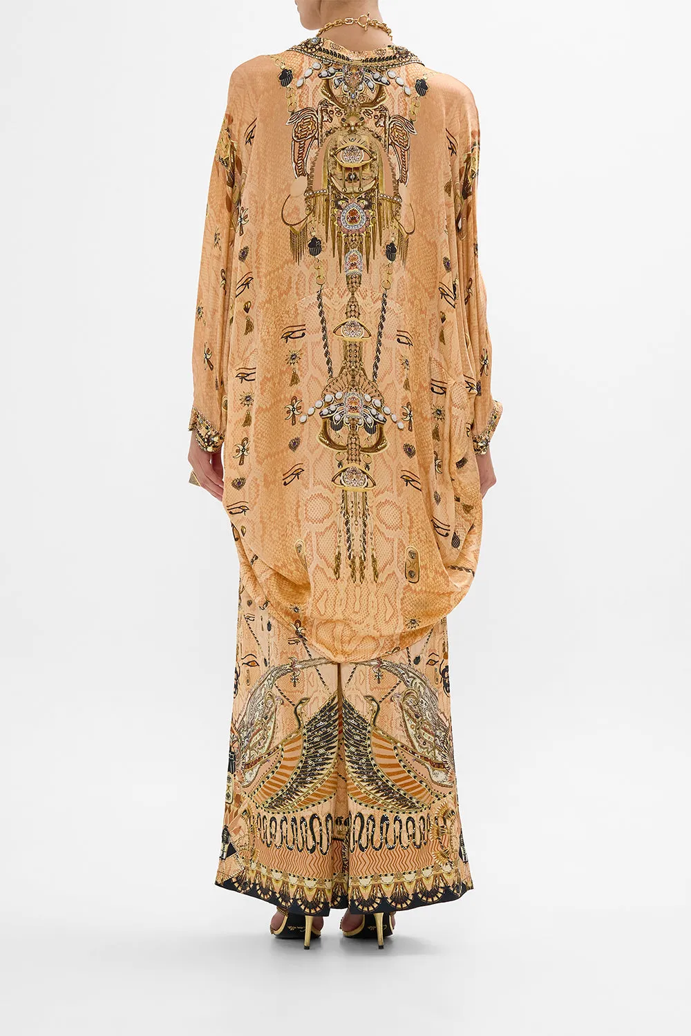 BUTTON UP TOP WITH DRAPED BACK KINGDOM OF HEIROGLYPHS sold by Camilla product image thumbnail 2