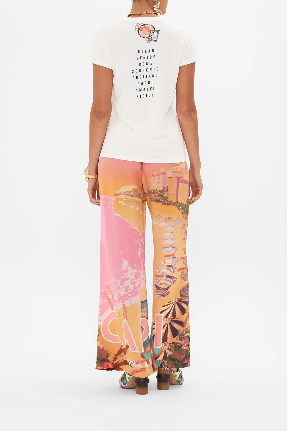 SLIM FIT ROUND NECK T-SHIRT - MULTI CAPRI ME sold by Camilla product image thumbnail 2