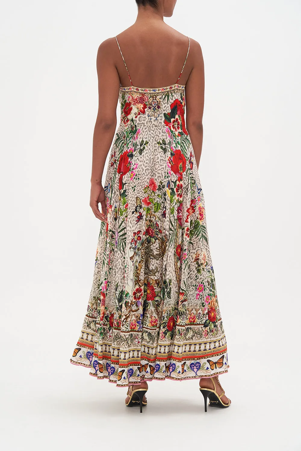 LONG DRESS WITH TIE FRONT LEOS BOUQUET sold by Camilla product image thumbnail 2