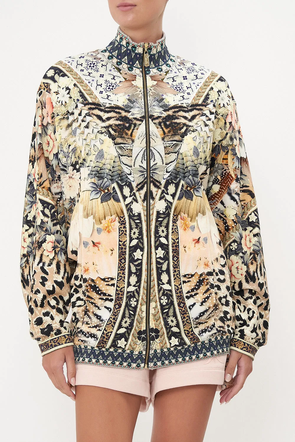 ZIP FRONT SWEAT JACKET MOTO MAIKO sold by Camilla product image thumbnail 5