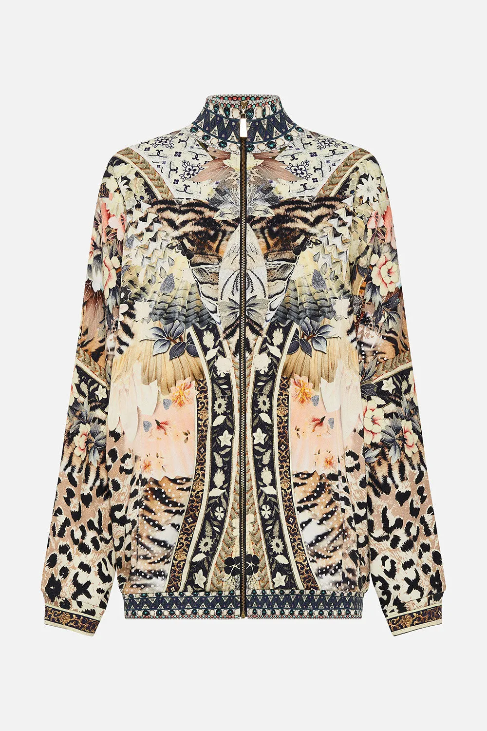 ZIP FRONT SWEAT JACKET MOTO MAIKO sold by Camilla product image thumbnail 3