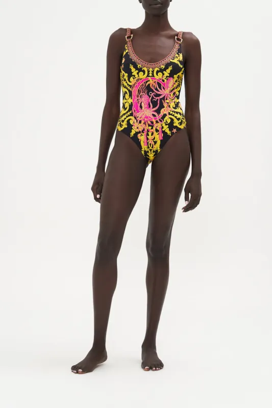 SCOOP ONE PIECE WITH TRIMS OCTOPIA sold by Camilla