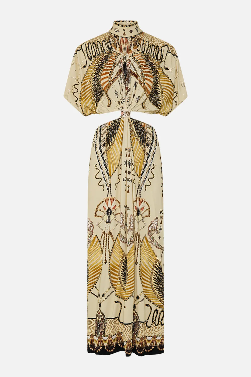 HIGH NECK TWIST CUT OUT JERSEY DRESS GATEWAY TO THE AFTERLIFE sold by Camilla product image thumbnail 3