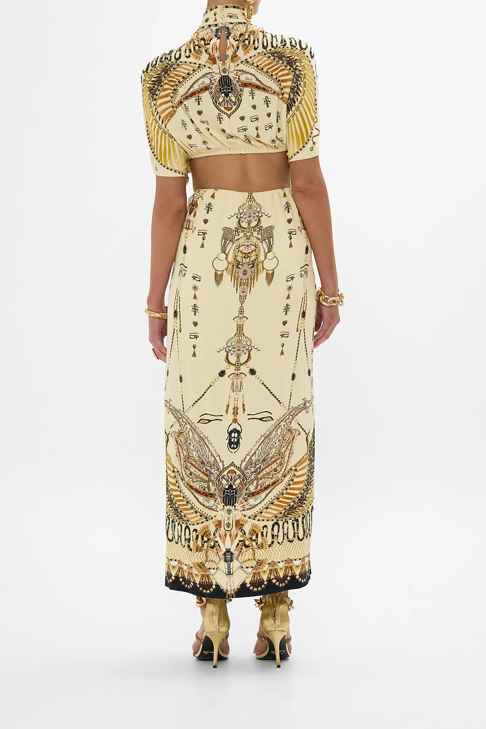 HIGH NECK TWIST CUT OUT JERSEY DRESS GATEWAY TO THE AFTERLIFE sold by Camilla product image thumbnail 2