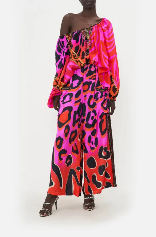 FLARED BLOUSON SLEEVE BLOUSE ALWAYS CHANGE YOUR SPOTS sold by Camilla
