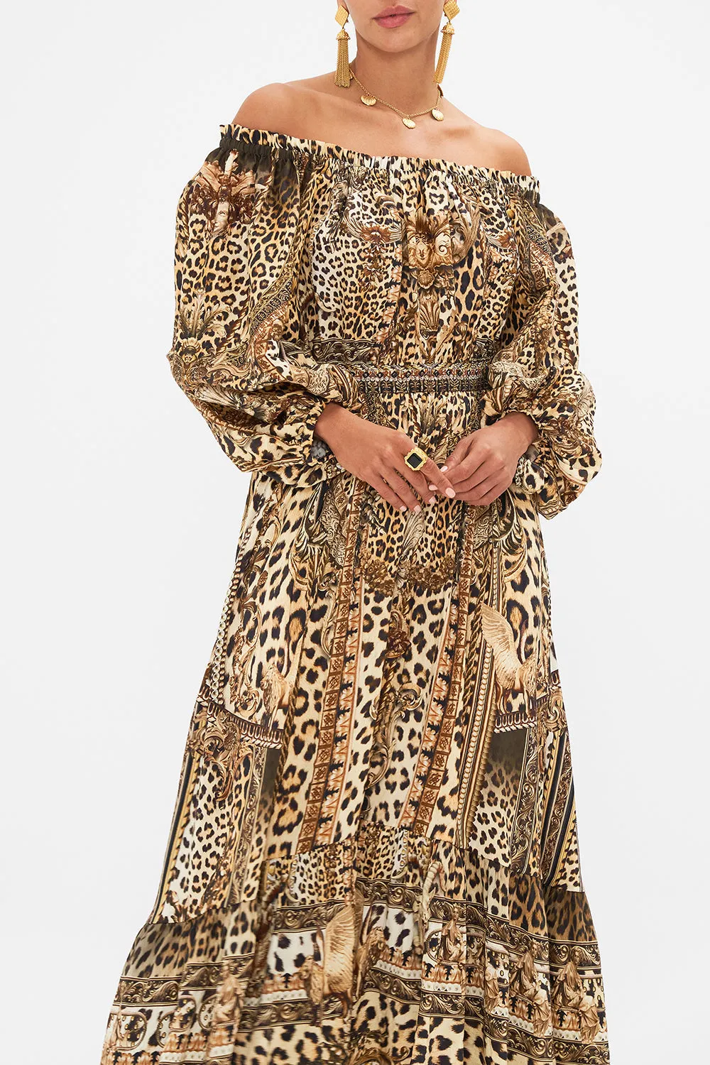 FRILL OFF THE SHOULDER LONG DRESS STANDING OVATION sold by Camilla product image thumbnail 5