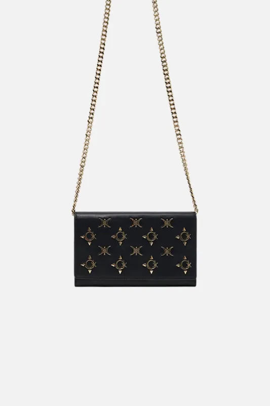 CHAIN FLAP CROSSBODY SOLID BLACK sold by Camilla