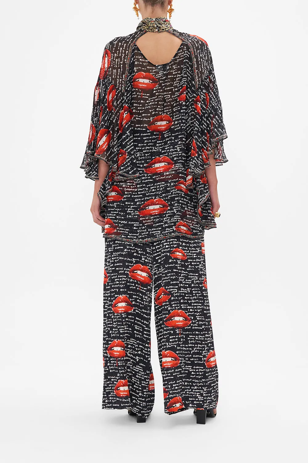 HIGH NECK RUFFLE SLEEVE BLOUSE CHAOS MAGIC sold by Camilla product image thumbnail 2