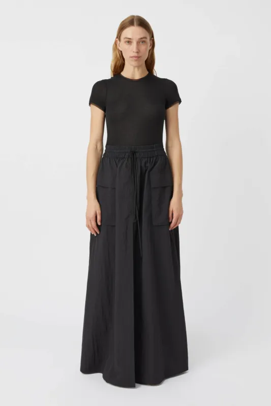 Zillion Maxi Nylon Skirt sold by camilla & marc