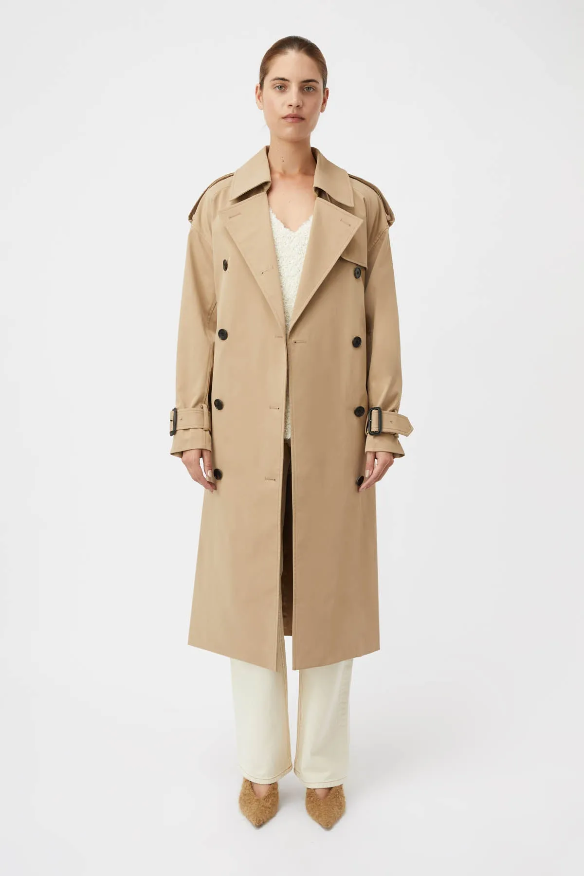 Evans Classic Mid Length Trench sold by camilla & marc