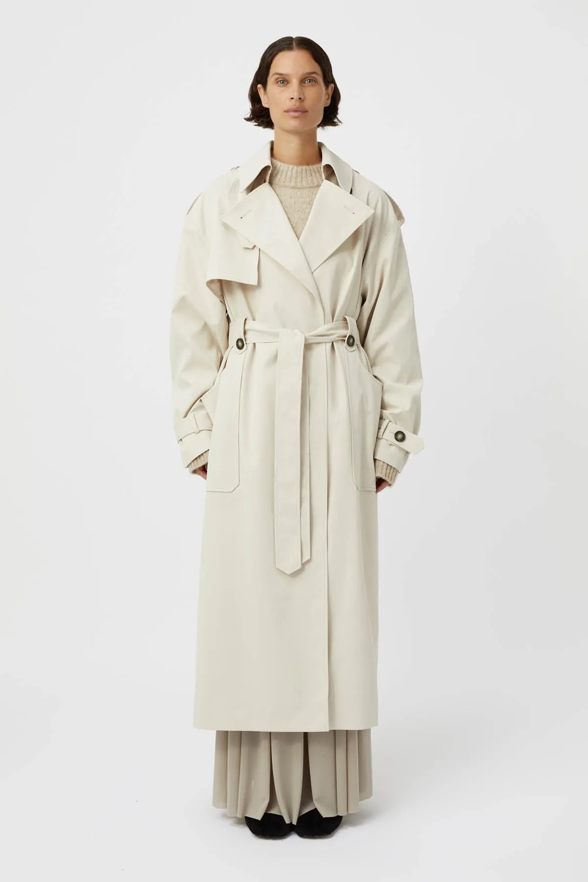 Reyes Classic Trench Coat sold by camilla & marc