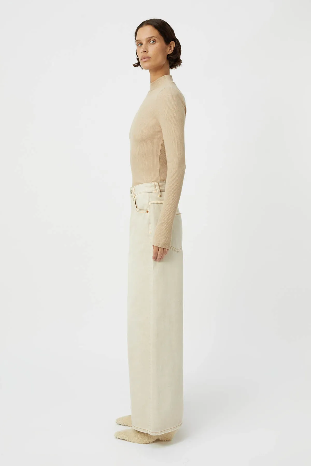 Nora Rib Long Sleeve Top sold by camilla & marc product image thumbnail 3