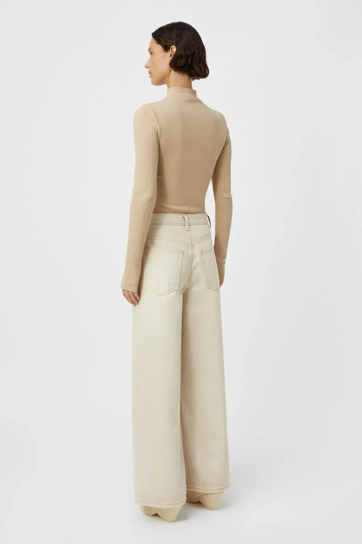 Nora Rib Long Sleeve Top sold by camilla & marc product image thumbnail 4